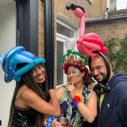 Balloons for adults at a wedding reception