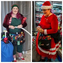 Themed balloon modelling outfits for Christmas
