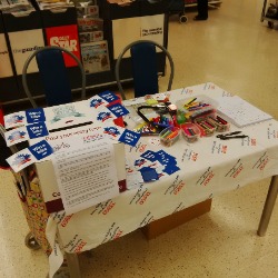 Interactive craft workshop during school holiday shopping centre events